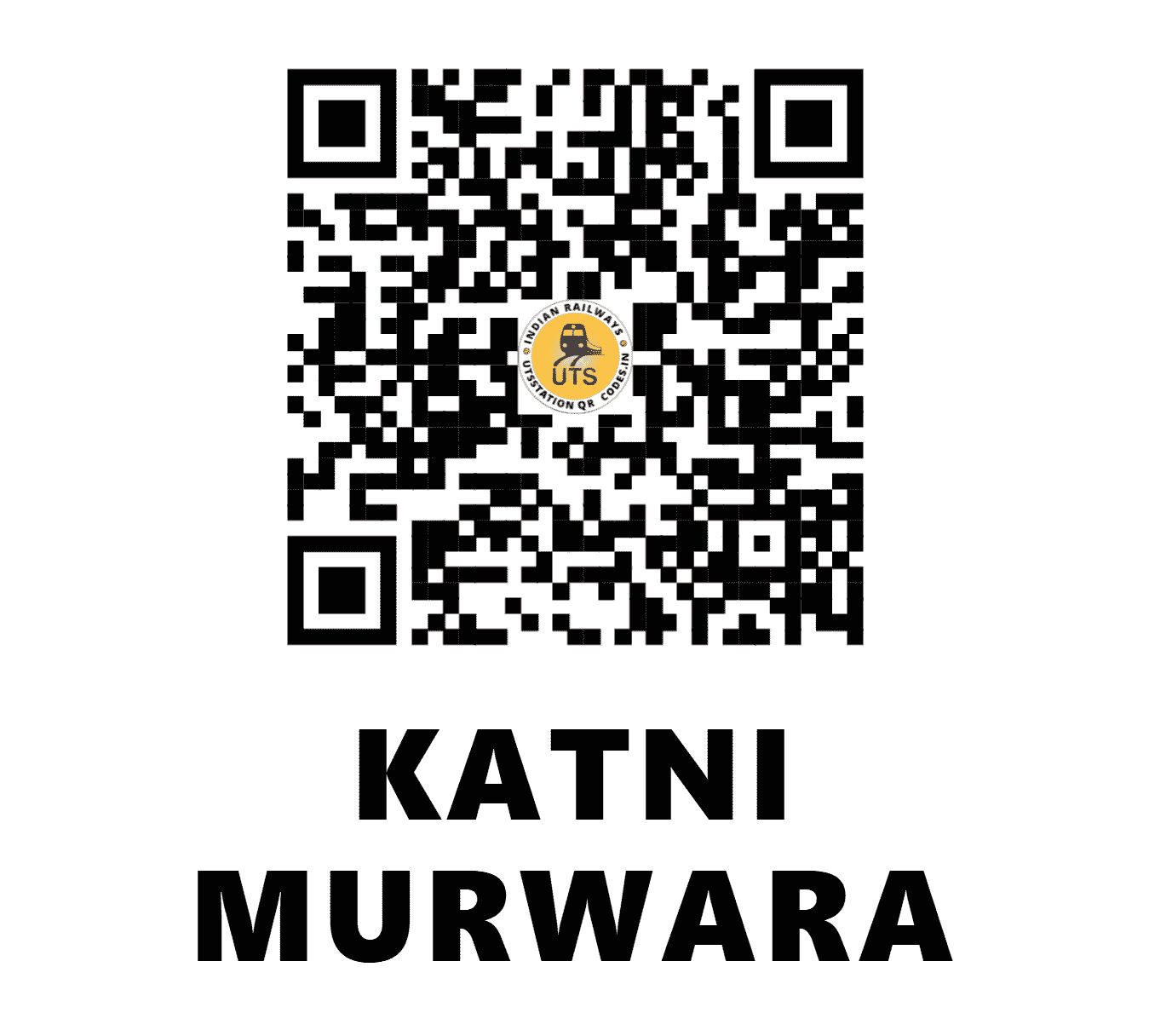 UTS QR Code for KATNI MURWARA - KMZ - WC (MADHYA PRADESH)